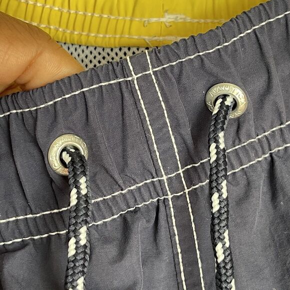 Nautica Men's Quick Dry Large Nylon 8" Swim Trunks Navy - Picture 8 of 14